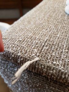 補修中マットレス針⑤