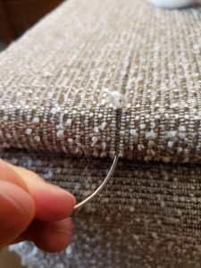 補修中マットレス針⑨